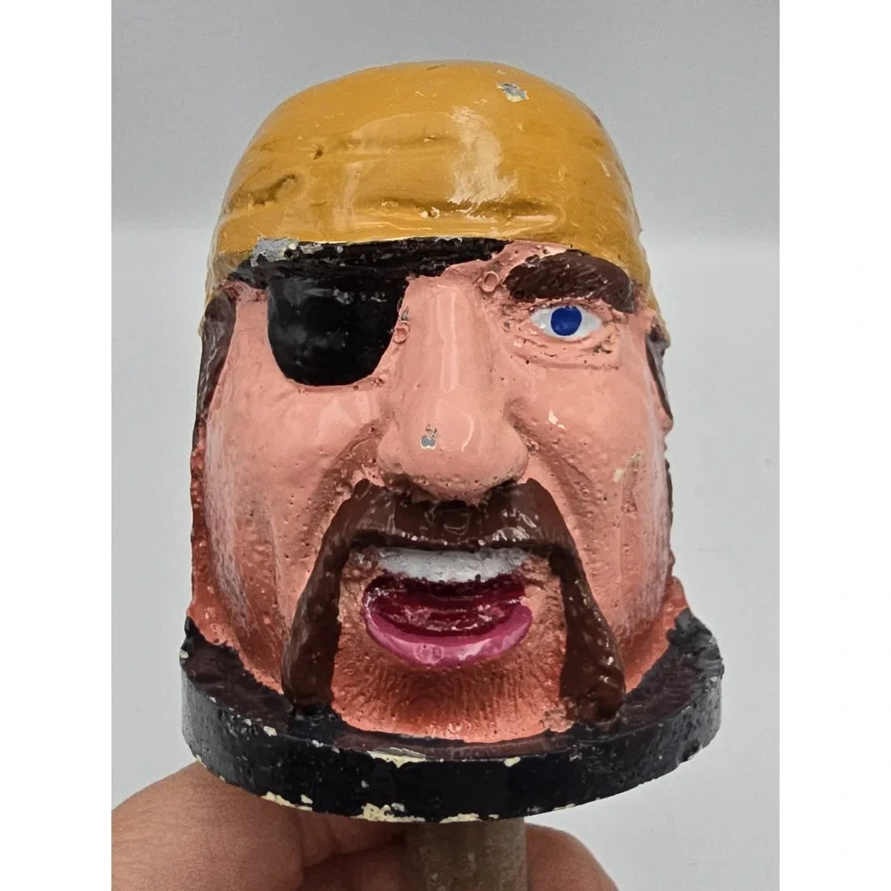 Whack Whac A Mole Arcade Head Pirate Eyepatch Carnival Part Folk Art Industrial